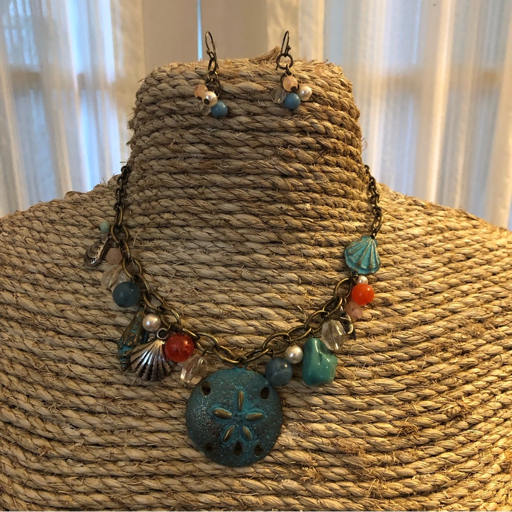 Nautical Necklace & Earrings Set